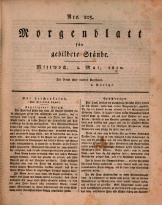 Morgenblatt für gebildete Stände Mittwoch 2. Mai 1810