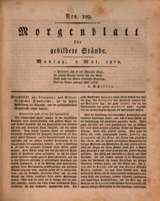 Morgenblatt für gebildete Stände Montag 7. Mai 1810