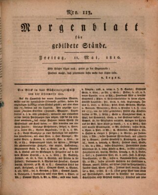 Morgenblatt für gebildete Stände Freitag 11. Mai 1810