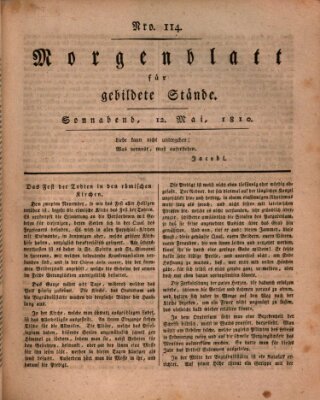 Morgenblatt für gebildete Stände Samstag 12. Mai 1810