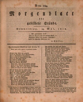 Morgenblatt für gebildete Stände Donnerstag 24. Mai 1810