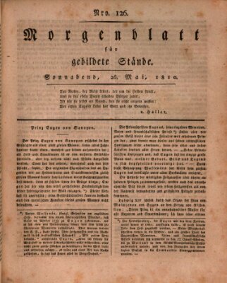 Morgenblatt für gebildete Stände Samstag 26. Mai 1810