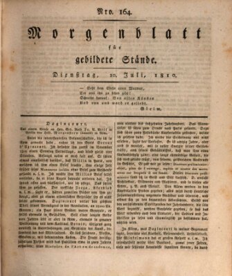 Morgenblatt für gebildete Stände Dienstag 10. Juli 1810