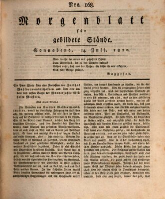 Morgenblatt für gebildete Stände Samstag 14. Juli 1810