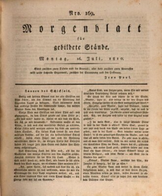 Morgenblatt für gebildete Stände Montag 16. Juli 1810