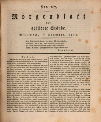 Morgenblatt für gebildete Stände Mittwoch 7. November 1810