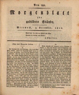 Morgenblatt für gebildete Stände Mittwoch 5. Dezember 1810