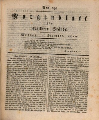 Morgenblatt für gebildete Stände Montag 10. Dezember 1810