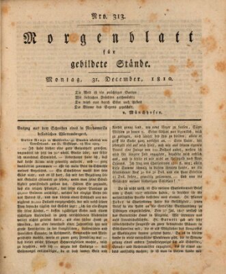 Morgenblatt für gebildete Stände Montag 31. Dezember 1810