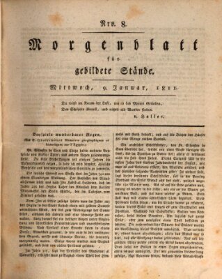 Morgenblatt für gebildete Stände Mittwoch 9. Januar 1811