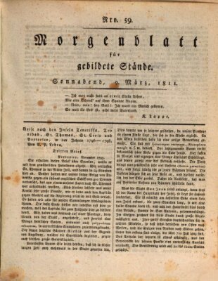 Morgenblatt für gebildete Stände Samstag 9. März 1811