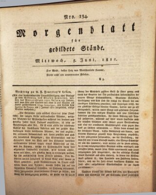 Morgenblatt für gebildete Stände Mittwoch 5. Juni 1811