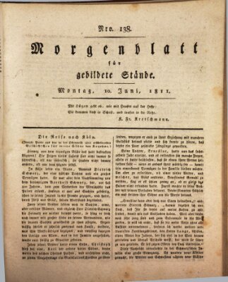 Morgenblatt für gebildete Stände Montag 10. Juni 1811