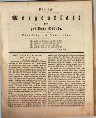 Morgenblatt für gebildete Stände Dienstag 18. Juni 1811