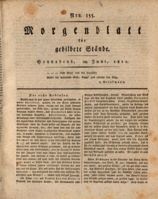 Morgenblatt für gebildete Stände Samstag 29. Juni 1811