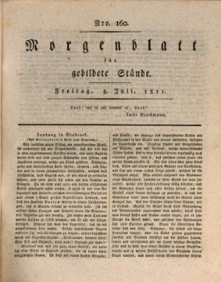 Morgenblatt für gebildete Stände Freitag 5. Juli 1811