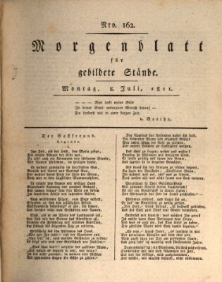 Morgenblatt für gebildete Stände Montag 8. Juli 1811