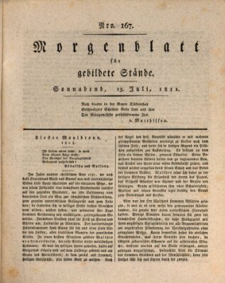 Morgenblatt für gebildete Stände Samstag 13. Juli 1811