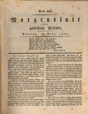 Morgenblatt für gebildete Stände Freitag 19. Juli 1811