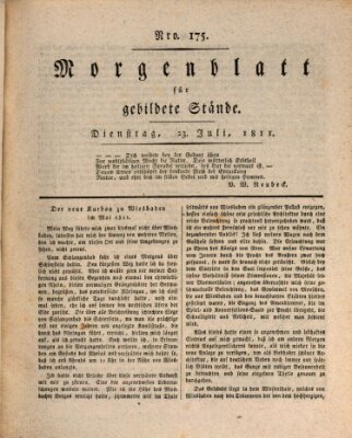 Morgenblatt für gebildete Stände Dienstag 23. Juli 1811