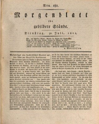 Morgenblatt für gebildete Stände Dienstag 30. Juli 1811