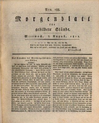 Morgenblatt für gebildete Stände Mittwoch 7. August 1811