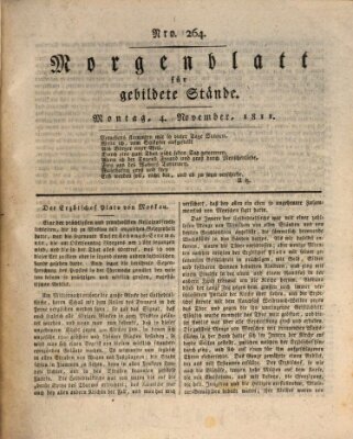 Morgenblatt für gebildete Stände Montag 4. November 1811