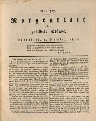 Morgenblatt für gebildete Stände Samstag 21. Dezember 1811