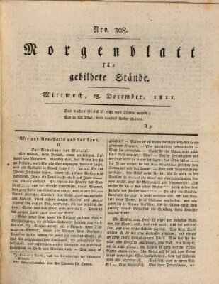 Morgenblatt für gebildete Stände Mittwoch 25. Dezember 1811