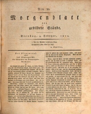 Morgenblatt für gebildete Stände Dienstag 4. Februar 1812