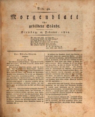 Morgenblatt für gebildete Stände Dienstag 18. Februar 1812