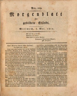 Morgenblatt für gebildete Stände Mittwoch 6. Mai 1812