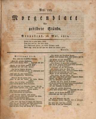 Morgenblatt für gebildete Stände Samstag 16. Mai 1812