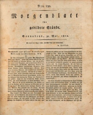 Morgenblatt für gebildete Stände Samstag 30. Mai 1812