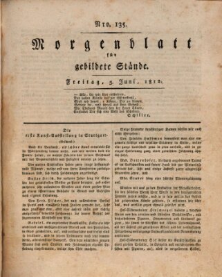 Morgenblatt für gebildete Stände Freitag 5. Juni 1812