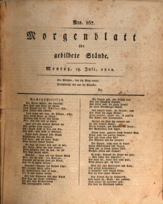 Morgenblatt für gebildete Stände Montag 13. Juli 1812