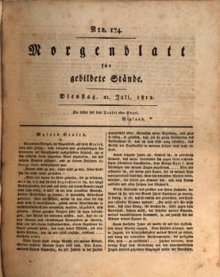 Morgenblatt für gebildete Stände Dienstag 21. Juli 1812