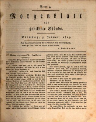 Morgenblatt für gebildete Stände Dienstag 5. Januar 1813