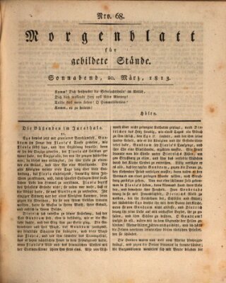 Morgenblatt für gebildete Stände Samstag 20. März 1813