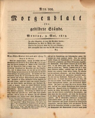 Morgenblatt für gebildete Stände Montag 3. Mai 1813