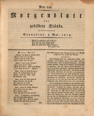 Morgenblatt für gebildete Stände Samstag 8. Mai 1813