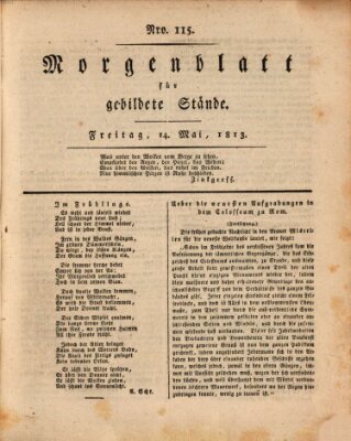 Morgenblatt für gebildete Stände Freitag 14. Mai 1813