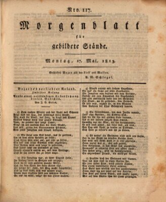 Morgenblatt für gebildete Stände Montag 17. Mai 1813