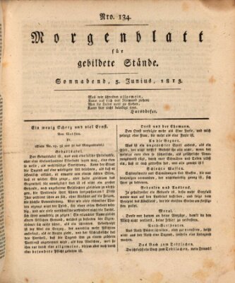 Morgenblatt für gebildete Stände Samstag 5. Juni 1813