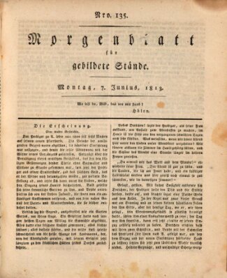 Morgenblatt für gebildete Stände Montag 7. Juni 1813