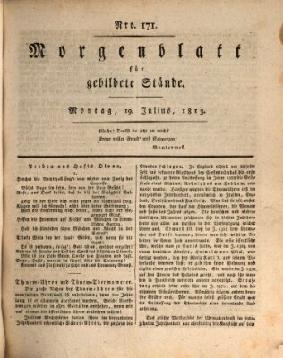 Morgenblatt für gebildete Stände Montag 19. Juli 1813