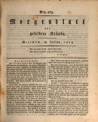 Morgenblatt für gebildete Stände Mittwoch 28. Juli 1813