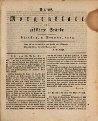 Morgenblatt für gebildete Stände Dienstag 9. November 1813