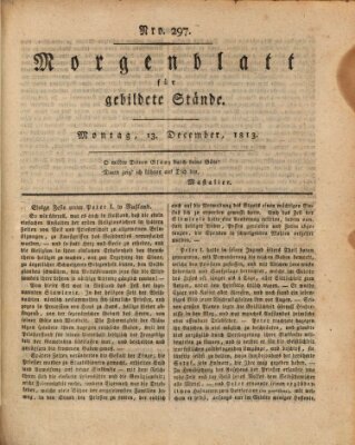 Morgenblatt für gebildete Stände Montag 13. Dezember 1813