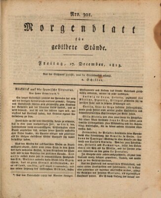 Morgenblatt für gebildete Stände Freitag 17. Dezember 1813